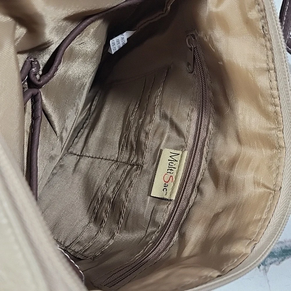 Multi Sac Crossbody Vegan Leather Bag Purse Biege Tan Western Sachel -‎ Spots